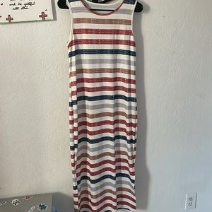 Dress with stripes